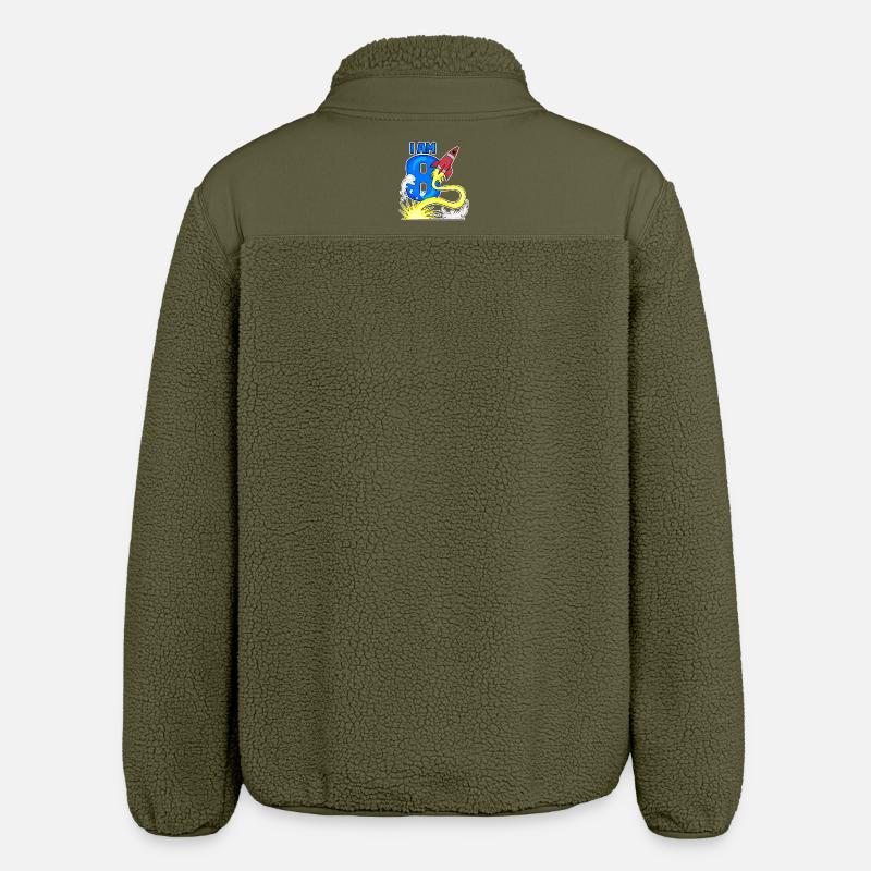 Boy 8 years old - Relaxed Fit Unisex Sherpa Jacket by Stanley/Stella - khaki