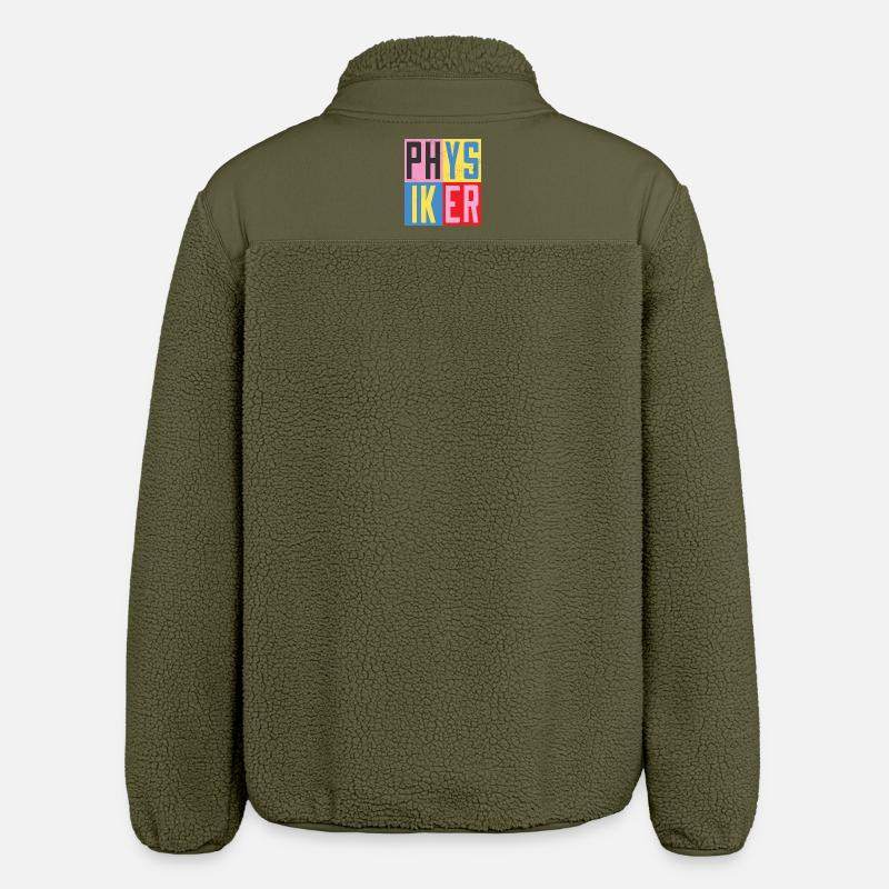 Physiker Design - Relaxed Fit Unisex Sherpajacke von Stanley/Stella - Khaki