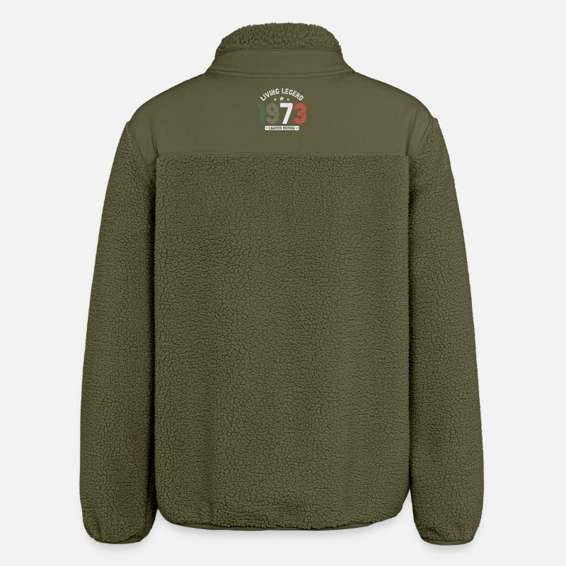 Living Legend 1973 Édition Limitée - Veste sherpa unisexe coupe décontractée Stanley/Stella - kaki