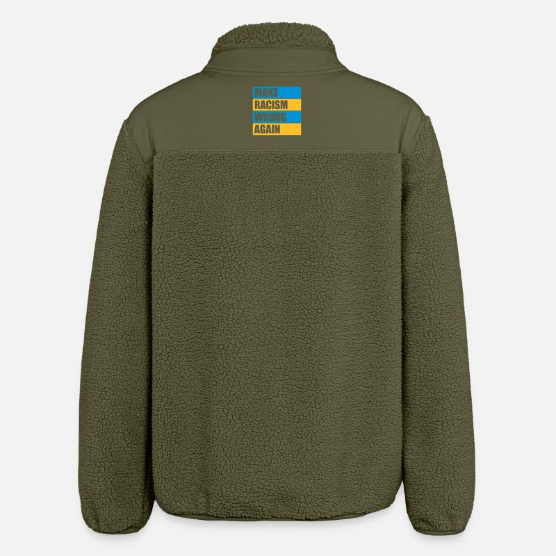 make racism wrong again - Relaxed Fit Unisex Sherpajacke von Stanley/Stella - Khaki