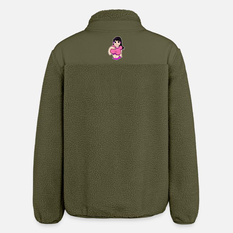 Anime - Relaxed Fit Unisex Sherpa Jacket by Stanley/Stella - khaki