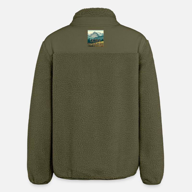 Ultra en cours d’exécution - Veste sherpa unisexe coupe décontractée Stanley/Stella - kaki