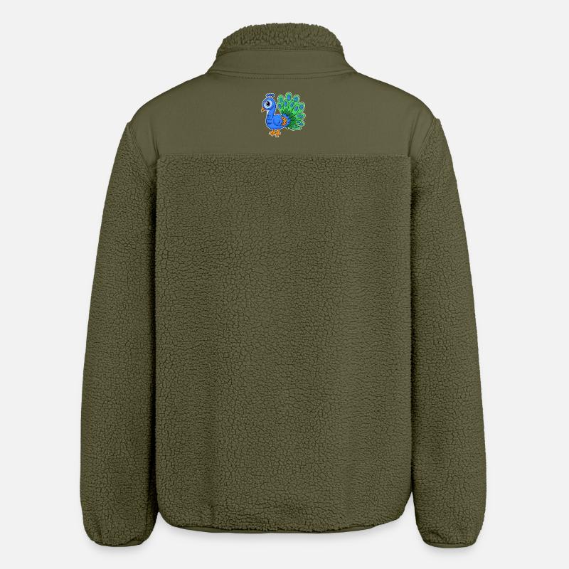 Paon - Veste sherpa unisexe coupe décontractée Stanley/Stella - kaki