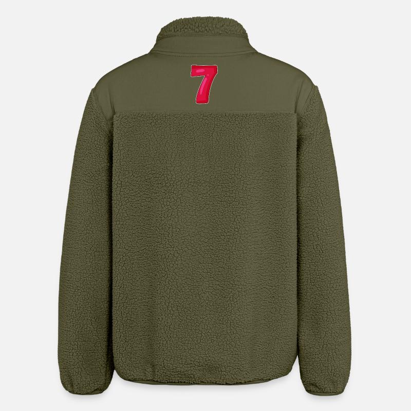 7 red - Relaxed Fit Unisex Sherpa Jacket by Stanley/Stella - khaki