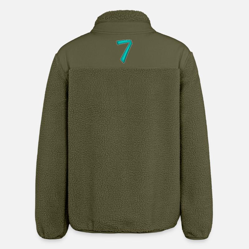 7 - Relaxed Fit Unisex Sherpa Jacket by Stanley/Stella - khaki