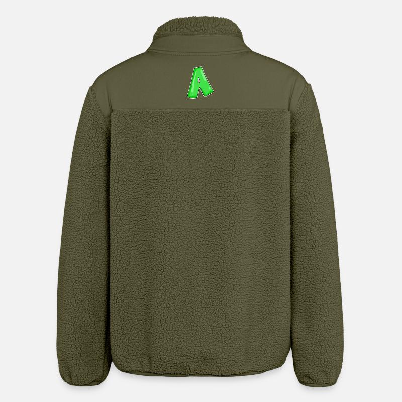 point A Initial point - Relaxed Fit Unisex Sherpa Jacket by Stanley/Stella - khaki