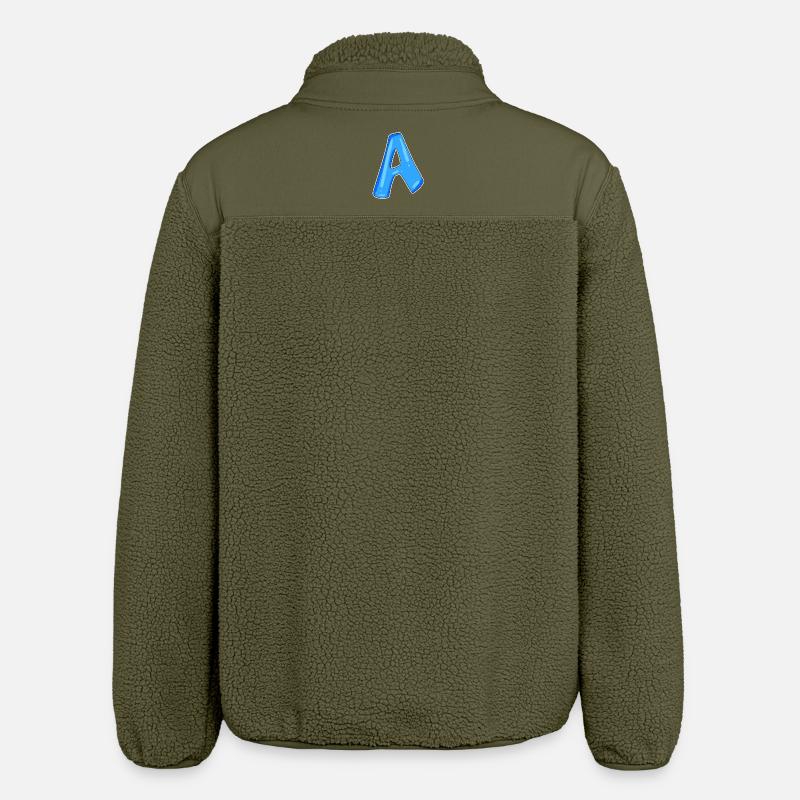 point A Initial point - Relaxed Fit Unisex Sherpa Jacket by Stanley/Stella - khaki