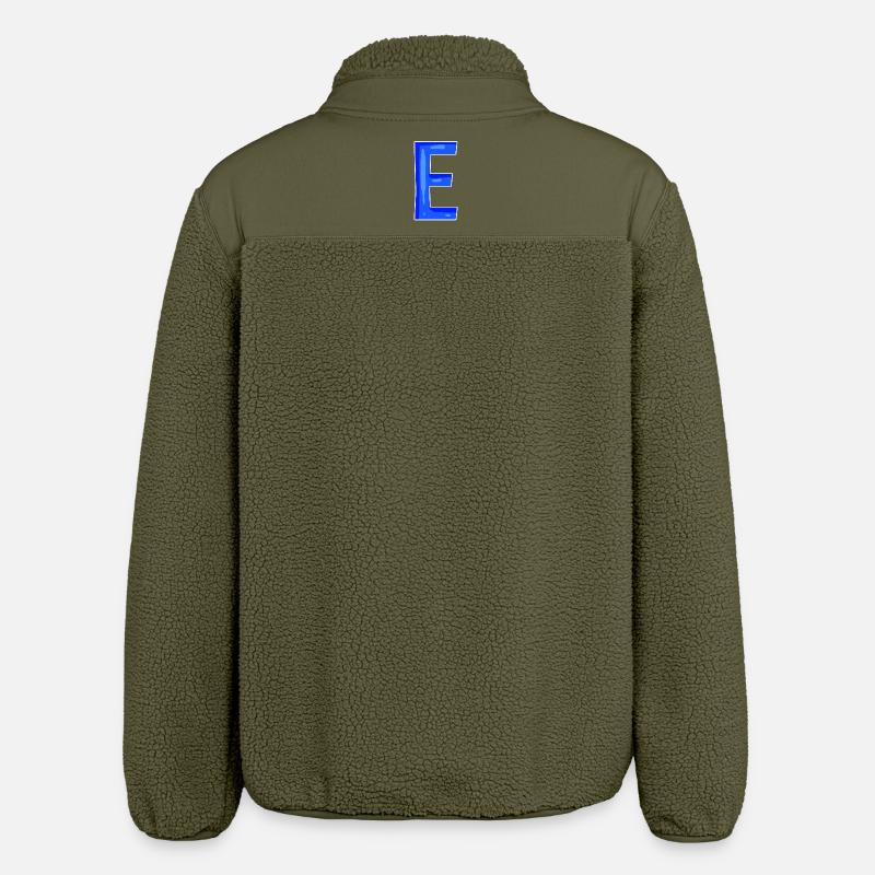Buchstabe E - Anfangsbuchstabe E - Relaxed Fit Unisex Sherpajacke von Stanley/Stella - Khaki