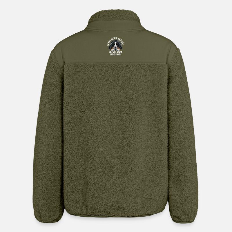 Bouvier bernois - Veste sherpa unisexe coupe décontractée Stanley/Stella - kaki