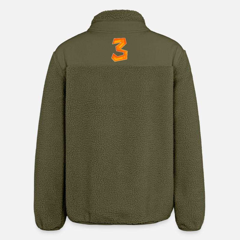 3 orange - Relaxed Fit Unisex Sherpa Jacket by Stanley/Stella - khaki