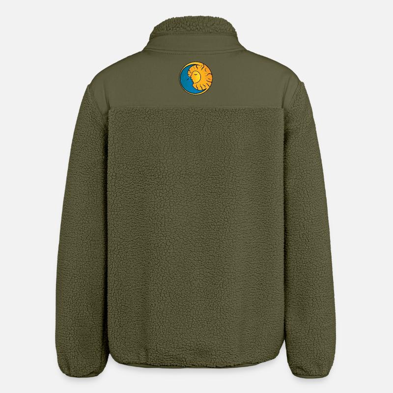 Soleil et Lune - Veste sherpa unisexe coupe décontractée Stanley/Stella - kaki