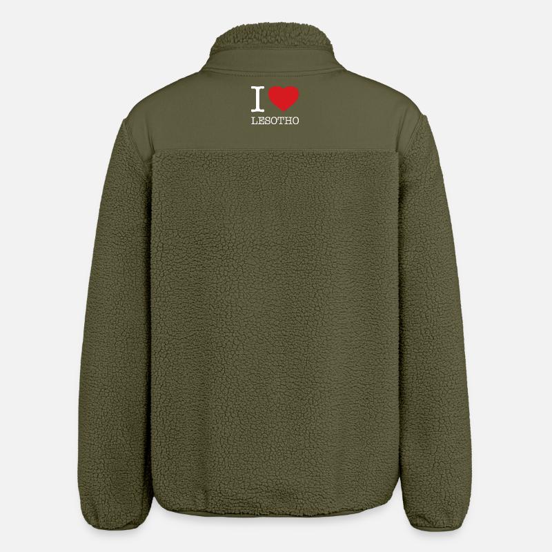 J’ADORE LE LESOTHO - Veste sherpa unisexe coupe décontractée Stanley/Stella - kaki