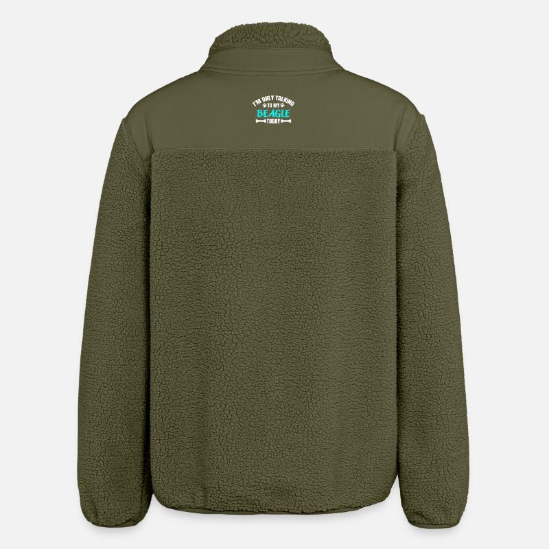 Beagle - Relaxed Fit Unisex Sherpajacke von Stanley/Stella - Khaki