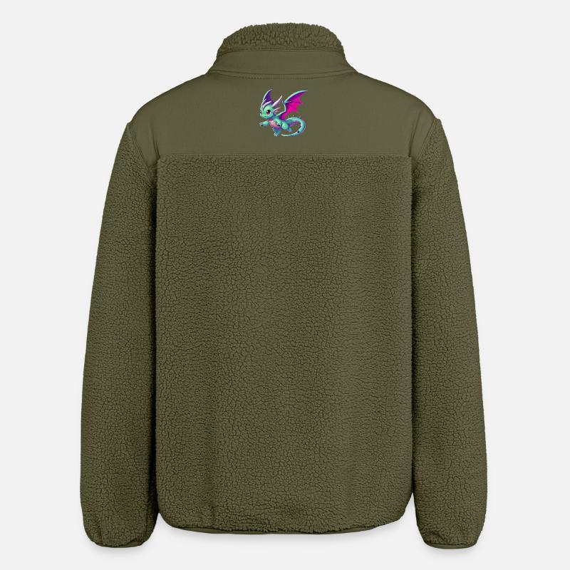 Dragon - Veste sherpa unisexe coupe décontractée Stanley/Stella - kaki