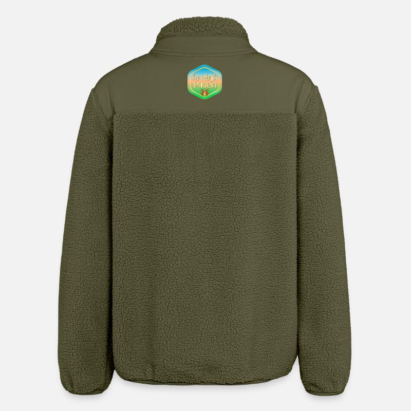 Joyeuses Pâques lapins de Pâques - Veste sherpa unisexe coupe décontractée Stanley/Stella - kaki