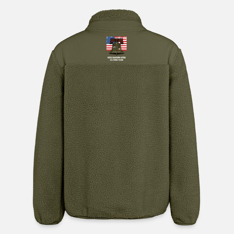 Freiheitsglocke - Relaxed Fit Unisex Sherpajacke von Stanley/Stella - Khaki