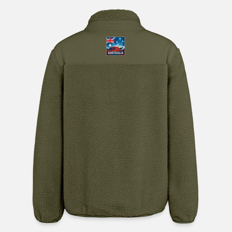 Conception de l’Outback australien - Veste sherpa unisexe coupe décontractée Stanley/Stella - kaki