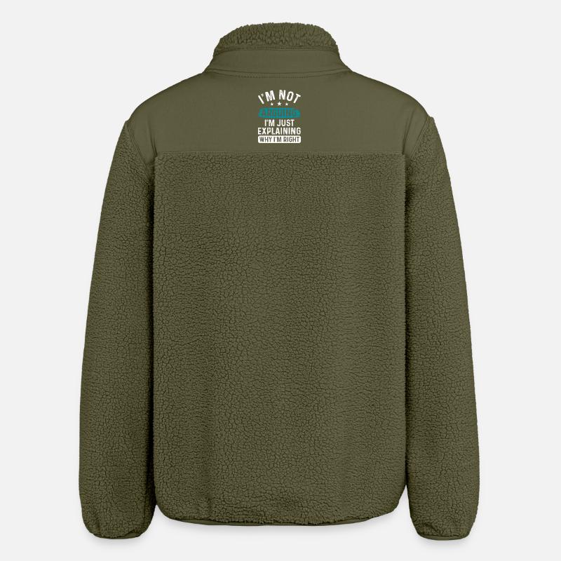 I understand, I'm just explaining - Relaxed Fit Unisex Sherpa Jacket by Stanley/Stella - khaki
