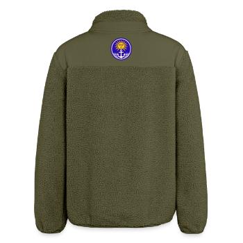 Greece Sun - Relaxed Fit Unisex Sherpa Jacket by Stanley/Stella - khaki - Back