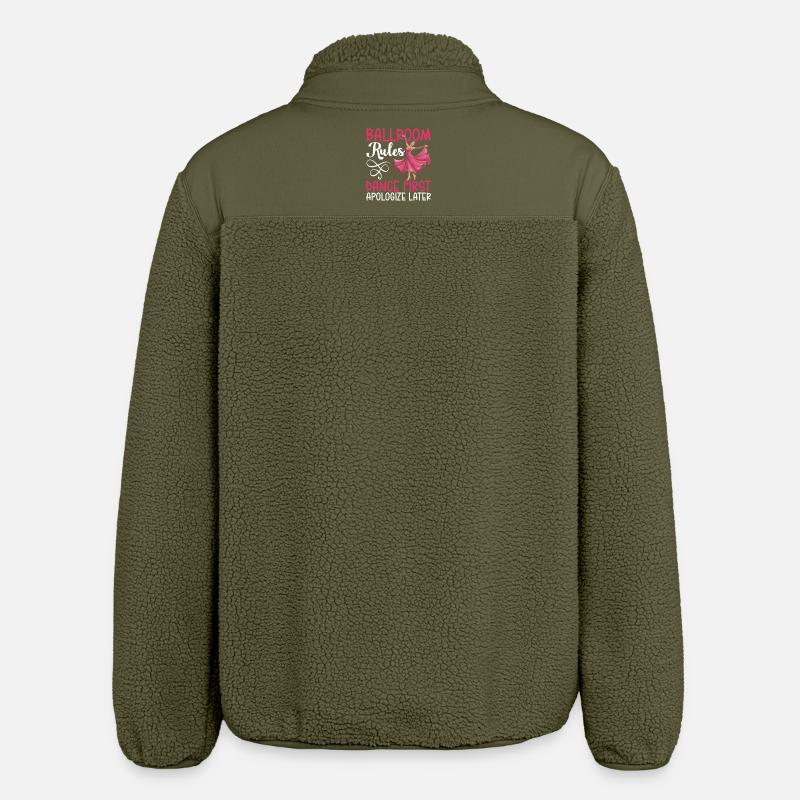 Ballroom Rules Dance First Apologize Later - Relaxed Fit Unisex Sherpajacke von Stanley/Stella - Khaki