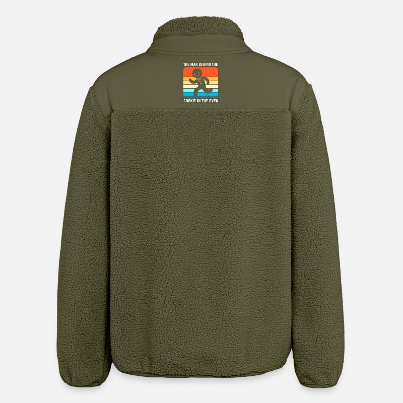 Werdender Papa werdende Väter - Relaxed Fit Unisex Sherpajacke von Stanley/Stella - Khaki