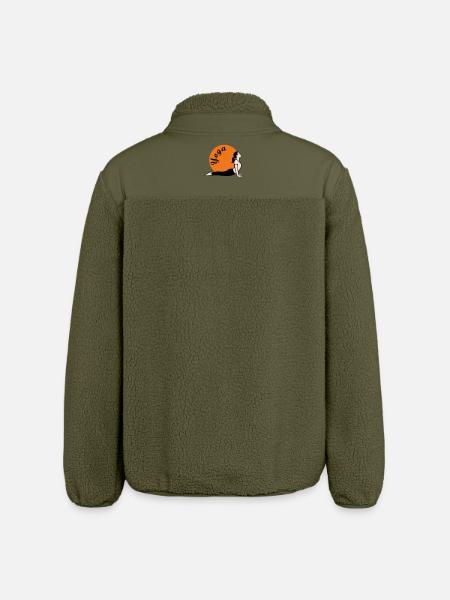 Yoga Love - Relaxed Fit Unisex Sherpajacke von Stanley/Stella - Khaki