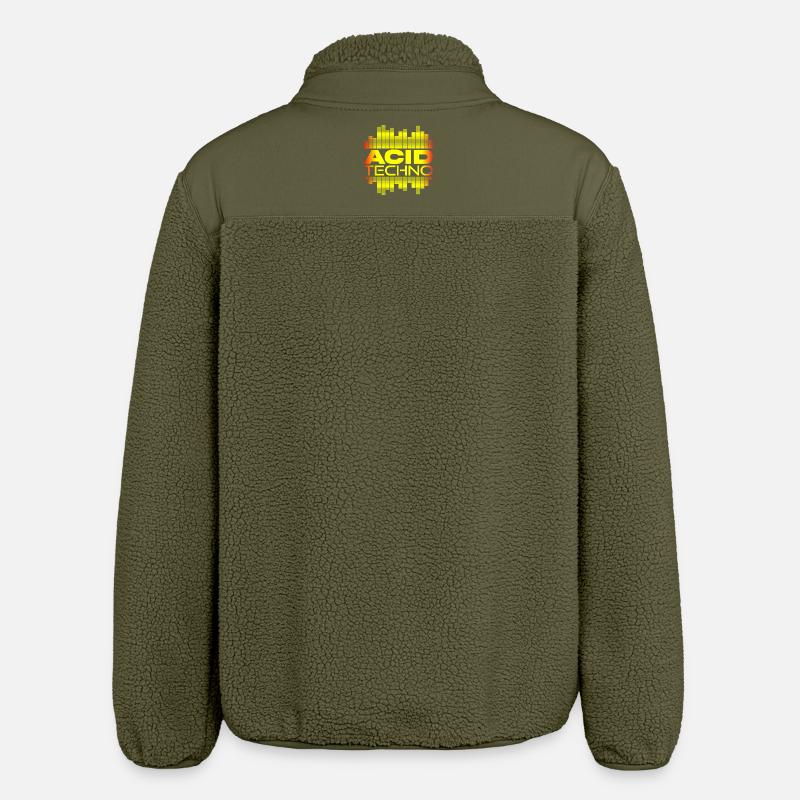 Acid Techno Pulse - Veste sherpa unisexe coupe décontractée Stanley/Stella - kaki