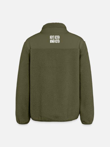 Pferde - Relaxed Fit Unisex Sherpajacke von Stanley/Stella - Khaki