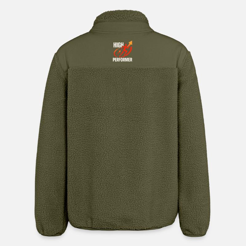 Conception de sprint haute performance - Veste sherpa unisexe coupe décontractée Stanley/Stella - kaki