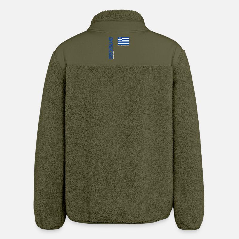 Corinthe - Veste sherpa unisexe coupe décontractée Stanley/Stella - kaki