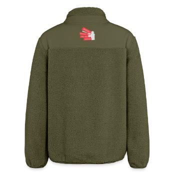 Baseball Season Is The Best Season Fan Game Sports - Relaxed Fit Unisex Sherpa Jacket by Stanley/Stella - khaki - Back