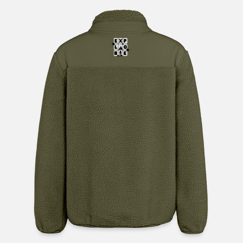 EXPLORE – Minimal Design - Relaxed Fit Unisex Sherpajacke von Stanley/Stella - Khaki