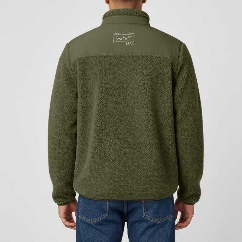 Web Analyse Chart Coding Browser Vektor Relaxed Fit Unisex Sherpajacke von Stanley/Stella