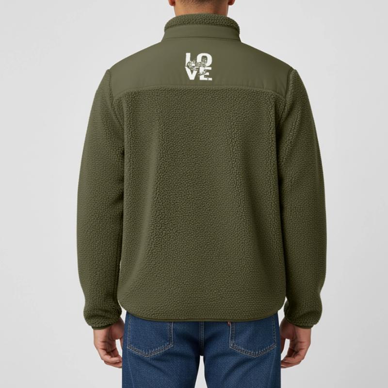 King Python Snakes LOVE Terrarium Python Relaxed Fit Unisex Sherpa Jacket by Stanley/Stella