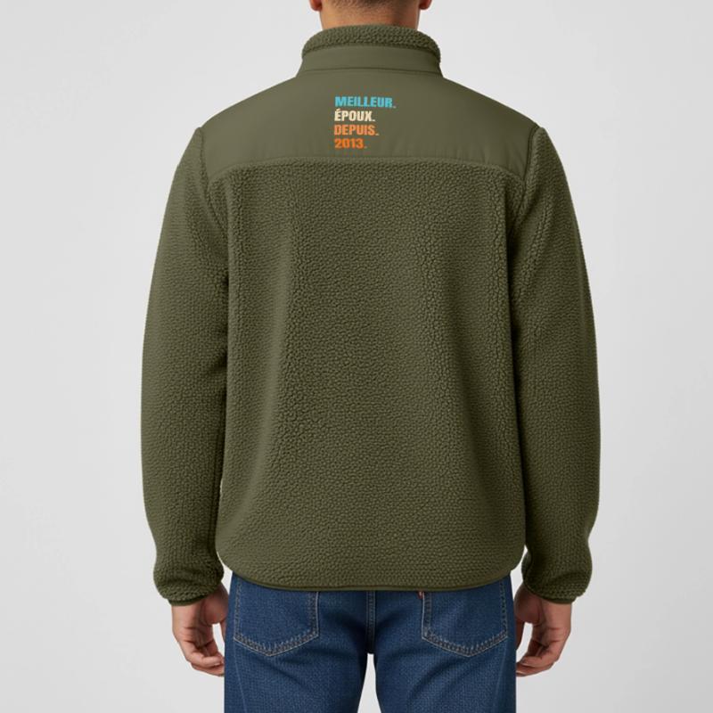 Bester Ehemann seit 2013 Geschenk-Ehemann Relaxed Fit Unisex Sherpajacke von Stanley/Stella