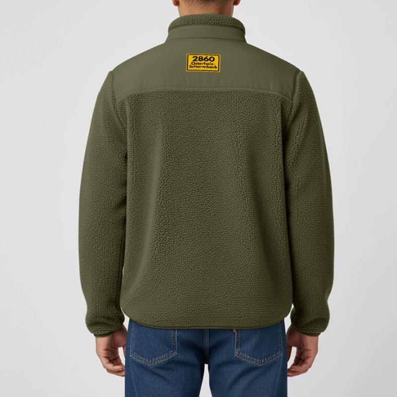 OLD POSTCODE POSTCODE 2860 OSTERHOLZ-SCHARMBECK Relaxed Fit Unisex Sherpa Jacket by Stanley/Stella