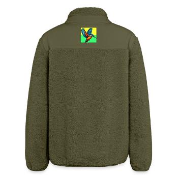 martin-pêcheur - Veste sherpa unisexe coupe décontractée Stanley/Stella - kaki - Dos
