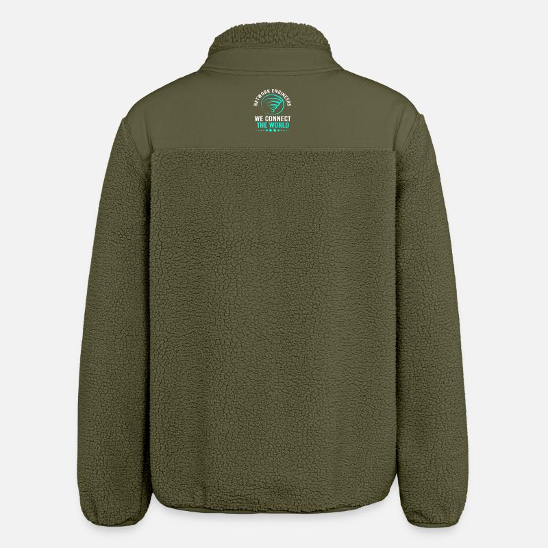 Network Engineer Programmer Computer Scientist - Relaxed Fit Unisex Sherpa Jacket by Stanley/Stella - khaki