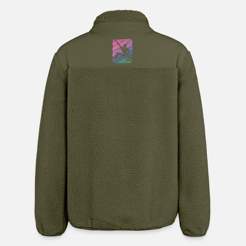 Bloc de bloc de Boulderer - Veste sherpa unisexe coupe décontractée Stanley/Stella - kaki