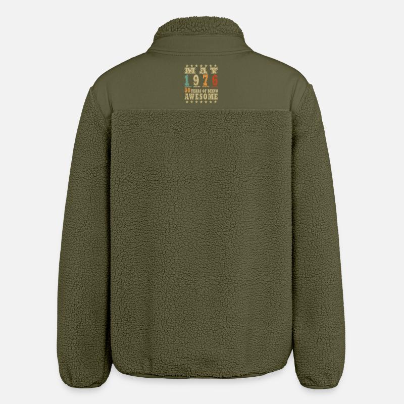 Mai 1976 : 50 ans d’Awesome - Veste sherpa unisexe coupe décontractée Stanley/Stella - kaki