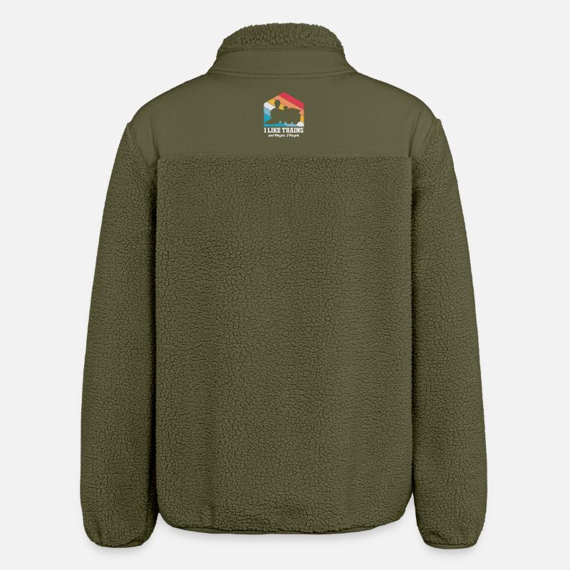 Modelleisenbahn Modellbau Modellbauer - Relaxed Fit Unisex Sherpajacke von Stanley/Stella - Khaki