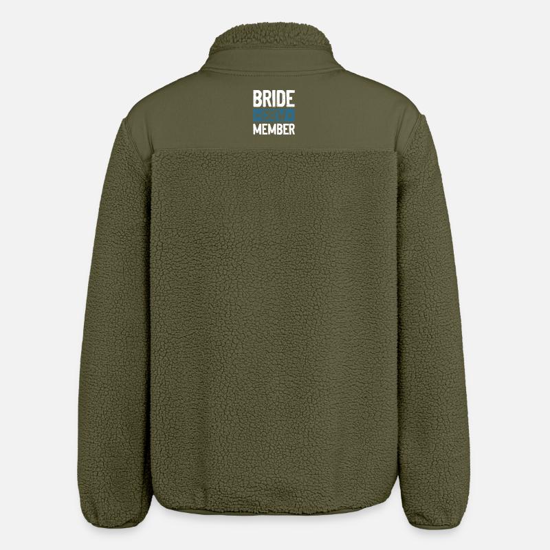 Bride Crew - Relaxed Fit Unisex Sherpa Jacket by Stanley/Stella - khaki