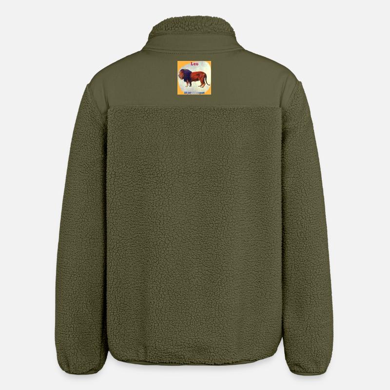 Löwe - Relaxed Fit Unisex Sherpajacke von Stanley/Stella - Khaki