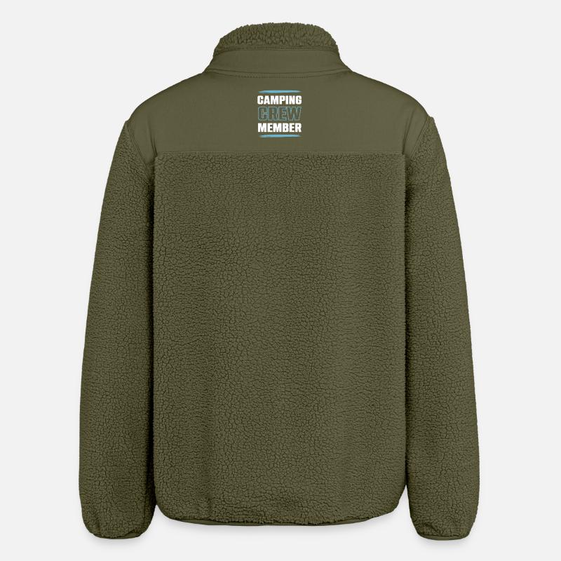 Camping Crew - Relaxed Fit Unisex Sherpa Jacket by Stanley/Stella - khaki
