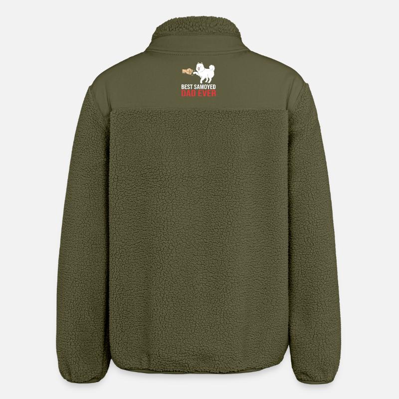 Samoyède - Veste sherpa unisexe coupe décontractée Stanley/Stella - kaki