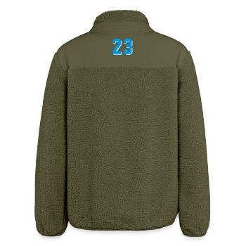 dreiundzwanzig - Relaxed Fit Unisex Sherpa Jacket by Stanley/Stella - khaki - Back