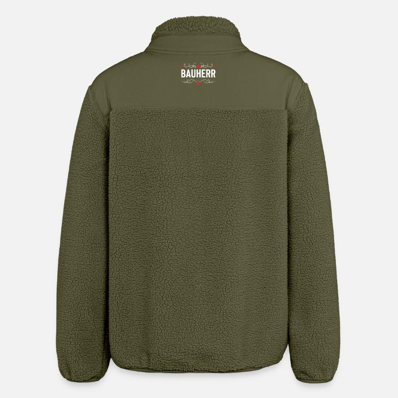 Client House Construction - Relaxed Fit Unisex Sherpa Jacket by Stanley/Stella - khaki