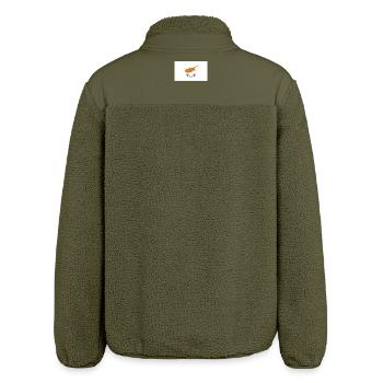 Obtenez nos drapeaux de Chypre maintenant - Veste sherpa unisexe coupe décontractée Stanley/Stella - kaki - Dos
