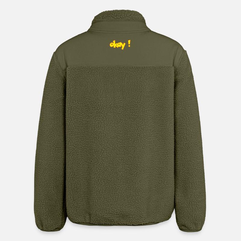 OK - Relaxed Fit Unisex Sherpa Jacket by Stanley/Stella - khaki