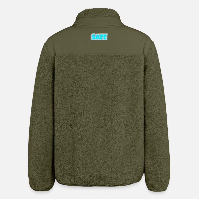 Safe - unambiguous, clear and pure statement. - Relaxed Fit Unisex Sherpa Jacket by Stanley/Stella - khaki